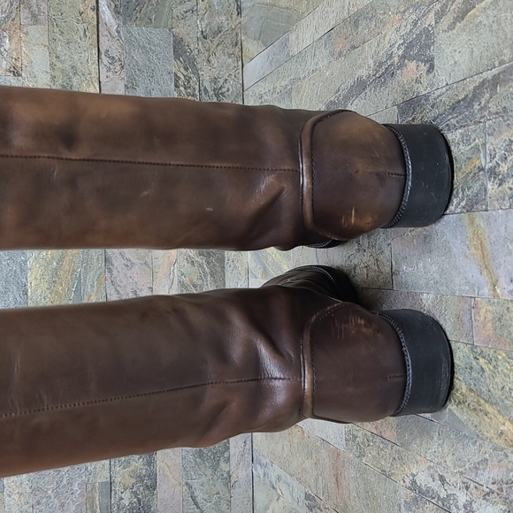 Louis Vuitton Distressed Riding Boots Sz 37 1/2 - Picture 7 of 13